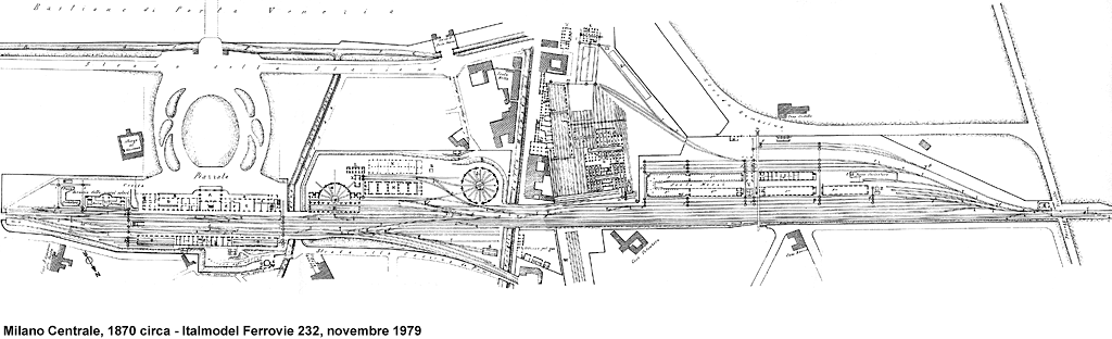 Milano - Milano Centrale, 1870.