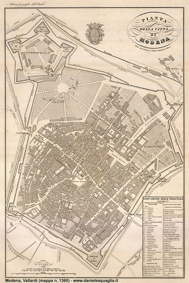 Mappe Vallardi 1870 - Modena (grande)