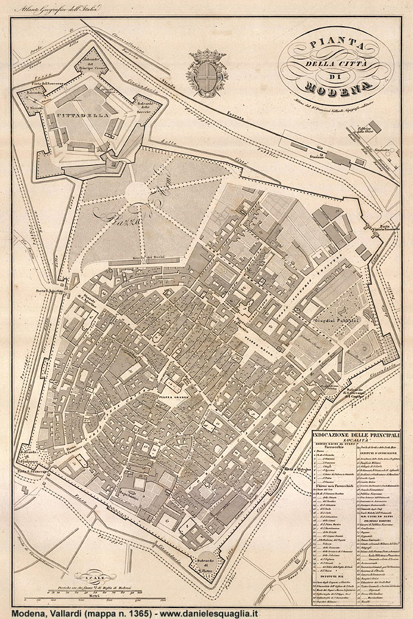 Mappe Vallardi 1870 - Modena (grande)
