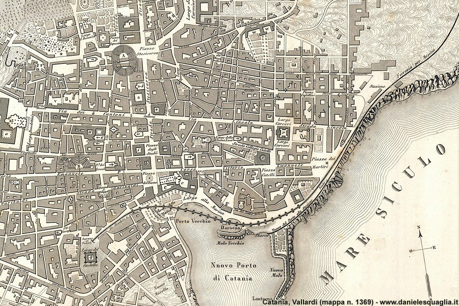 Mappe Vallardi 1870 - Catania.