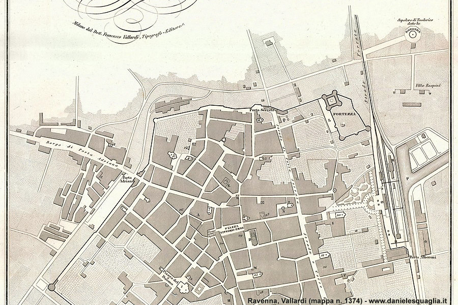 Mappe Vallardi 1870 - Ravenna.