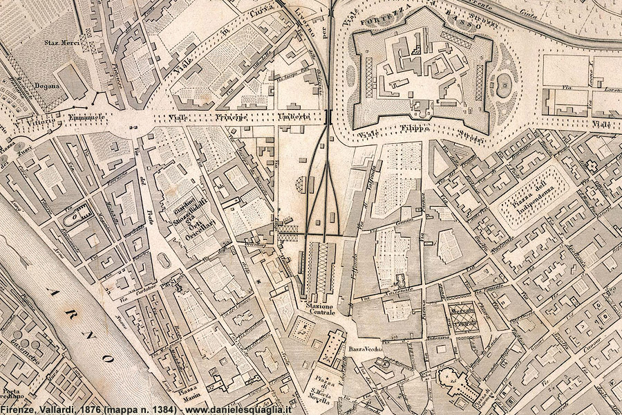 Mappe Vallardi 1870 - Firenze.