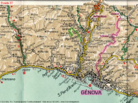 La ferrovia di Casella - Carta TCI 1940.