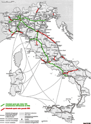 Sviluppo della rete autostradale italiana - 1970: fine del decennio del boom