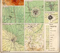 Atlante Zanichelli 1947 - Esempi di morfologie naturali e urbane (2)