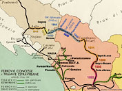 Vapore in Garfagnana - Carta della linea.