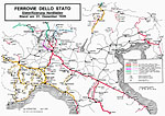 Carte ferroviarie - Elettrificazioni nel 1939.