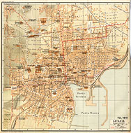 Citt italiane, anni '20 - Catania - TCI, Guida d'Italia, 1919.